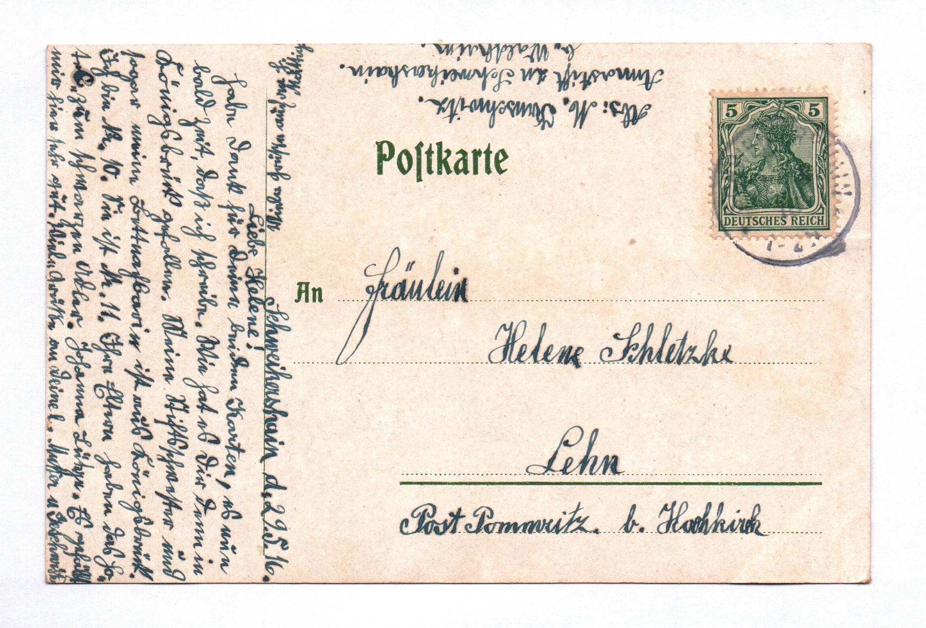 Litho Ak Gruss aus Schweikershain 1916 Bahnhof Pfarrhaus Rittergut Litho Ak Gruss aus Schweikershain 1916 Bahnhof Pfarrhaus Rittergut