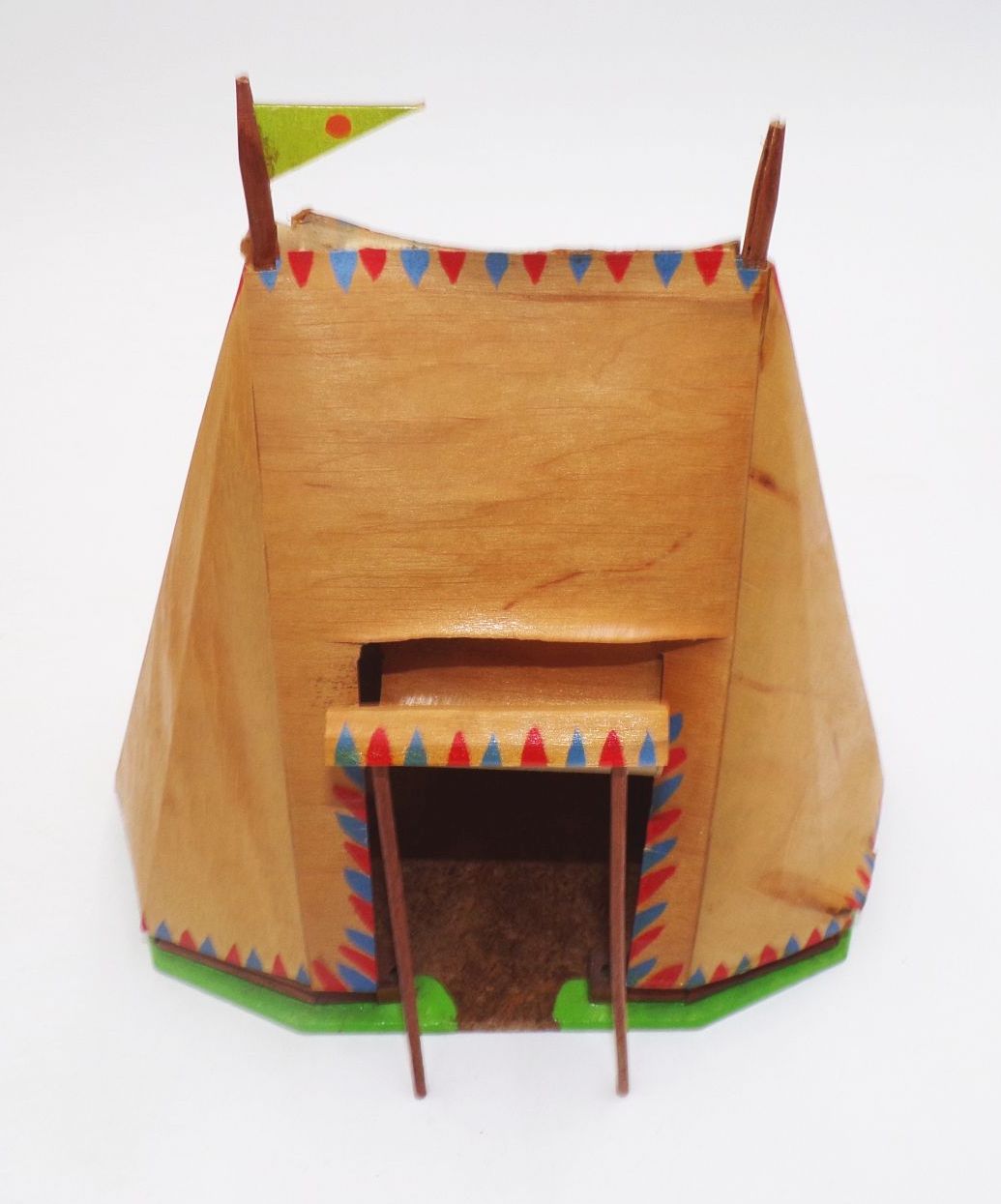 Altes Indianer Wigwam Indianerzelt mit Originalkarton DDR Spielzeug Altes Indianer Wigwam Indianerzelt mit Originalkarton DDR Spielzeug