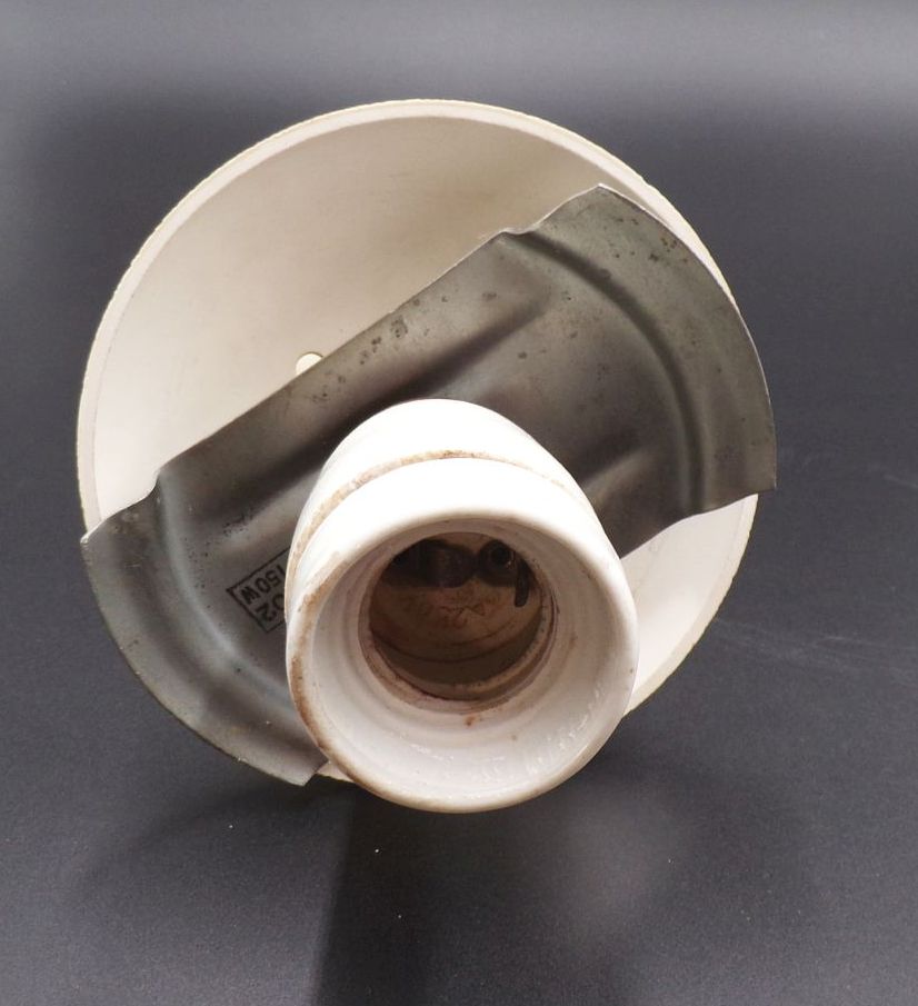 Alte Bauhaus Deckenleuchte Weiss E27 Vintage Deckenlampe