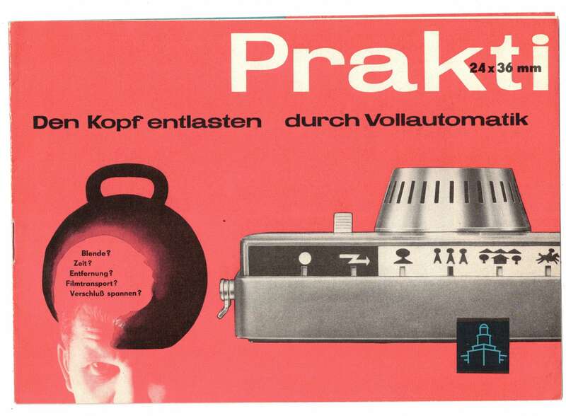 Prospekt Prakti 24 x 36 mm Kamera Fotoapparat DDR 1961