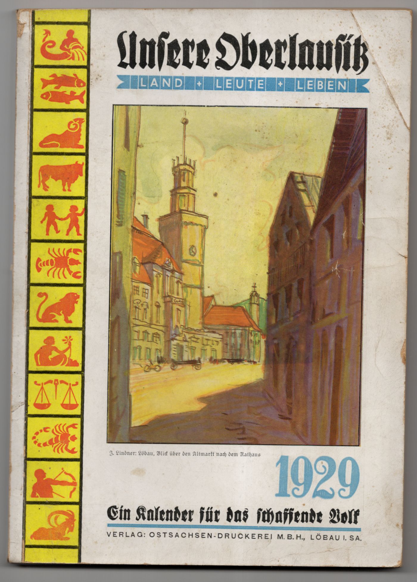 Unsere Oberlausitz Land Leute Leben Kalender 1929
