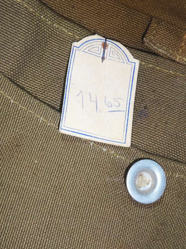 Alter Brotbeutel Umhängetasche mit Original Preisschild vintage