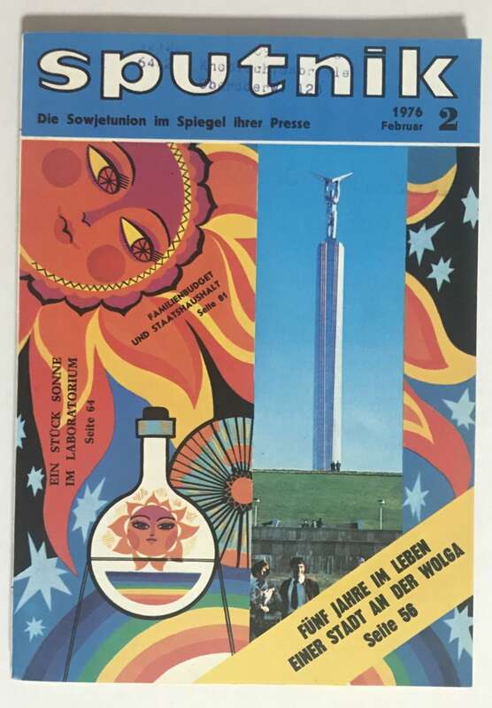 Sputnik Hefte UDSSR Bücher verschiedene Jahrgänge 1971 bis 1976