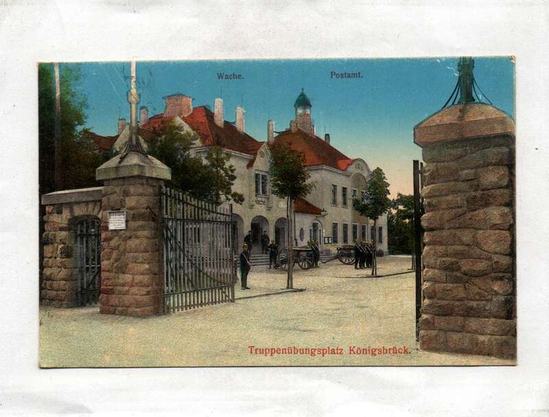 Ak Truppenübungsplatz Königsbrück Wache Postamt 1915