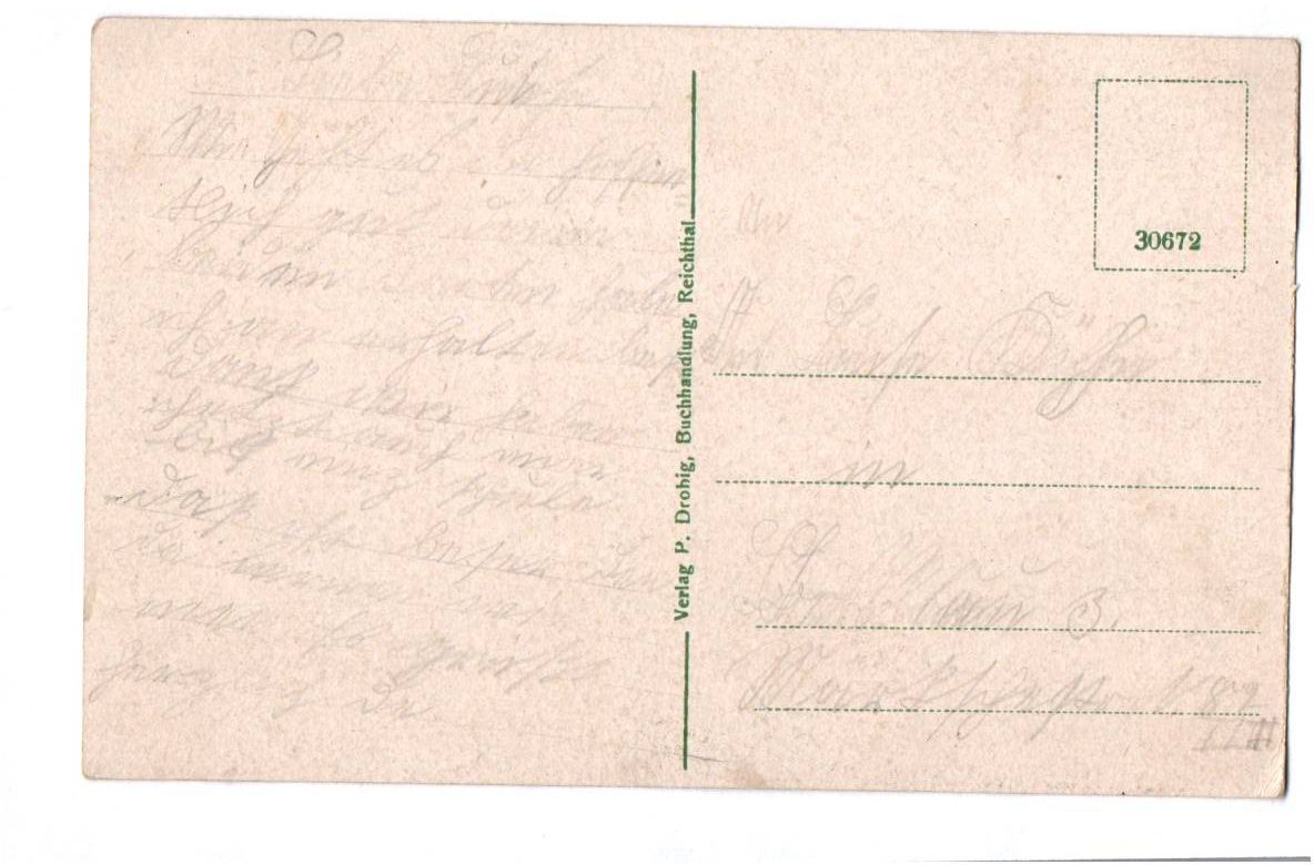 Ak Reichthal Schlesien Bahnhof Ring Rathaus Partie am Teich um 1920