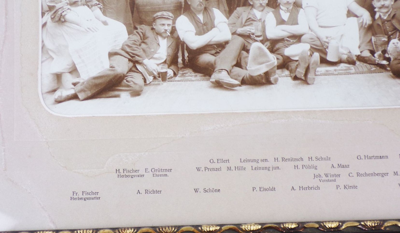 Fotografie Sebnitz Börse Schwarze Brigade 1907 Bilderrahmen 