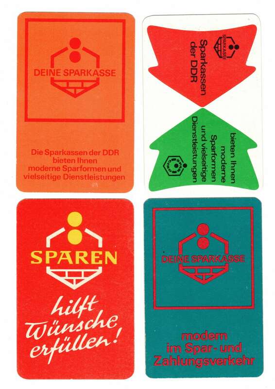 DDR Taschenkalender 4 Stück Sparkasse 1965 1971 1973 1974