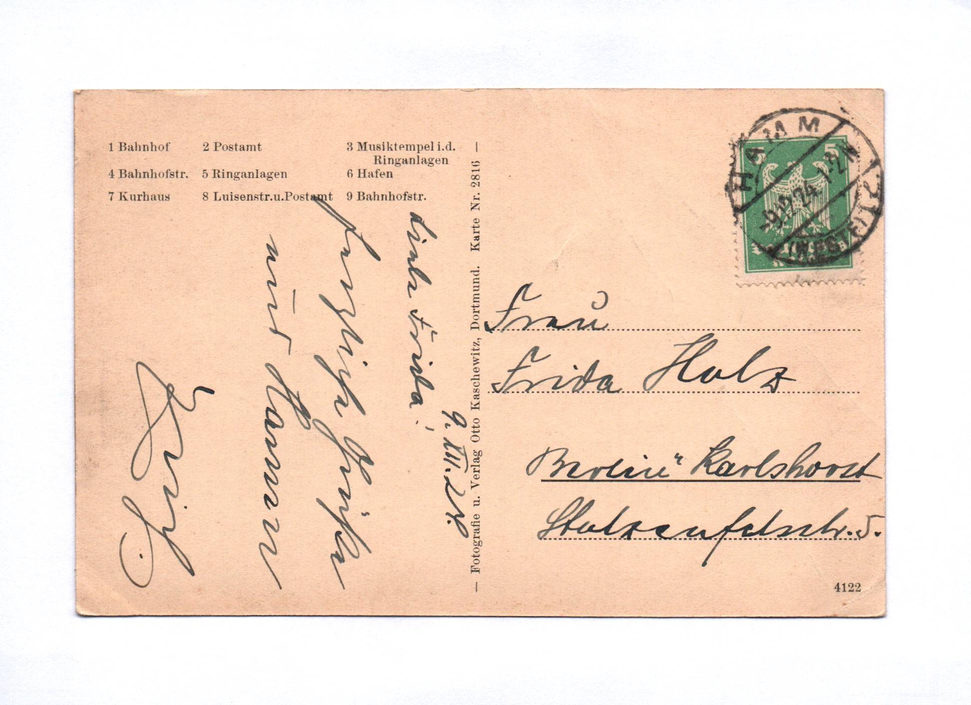 Ak Gruß aus Hamm 1924 Bahnhof Postamt Kurhaus Ak Gruß aus Hamm 1924 Bahnhof Postamt Kurhaus