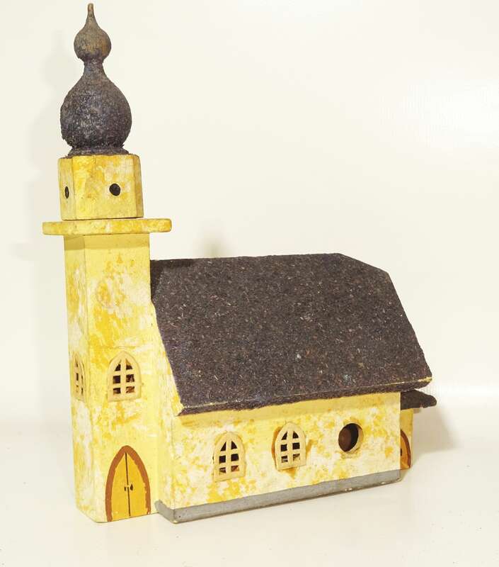 Alte Erzgebirge Häuser Kirche Holzhäuser Spielzeug Modellbau Deko