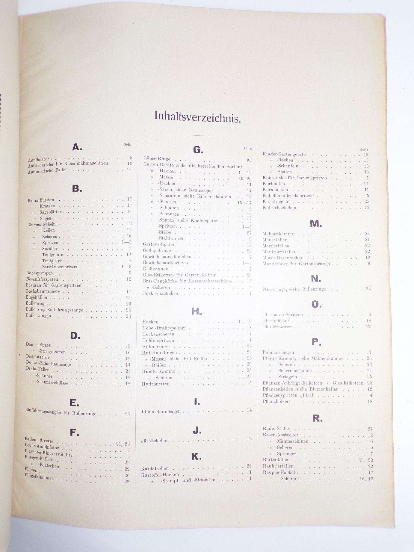 Vintage Katalog Belaco Garten Werkzeuge Säge Spaten Gartenmesser 1927 