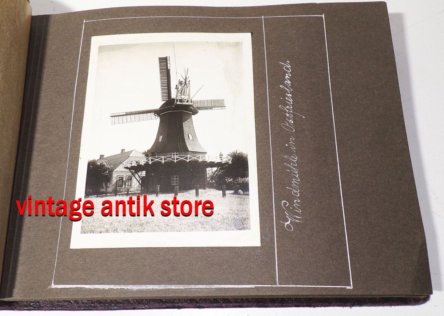 Fotoalbum Ostfriesland Windmühle Moorbagger Moor Erdöl Quelle Wietze 1925