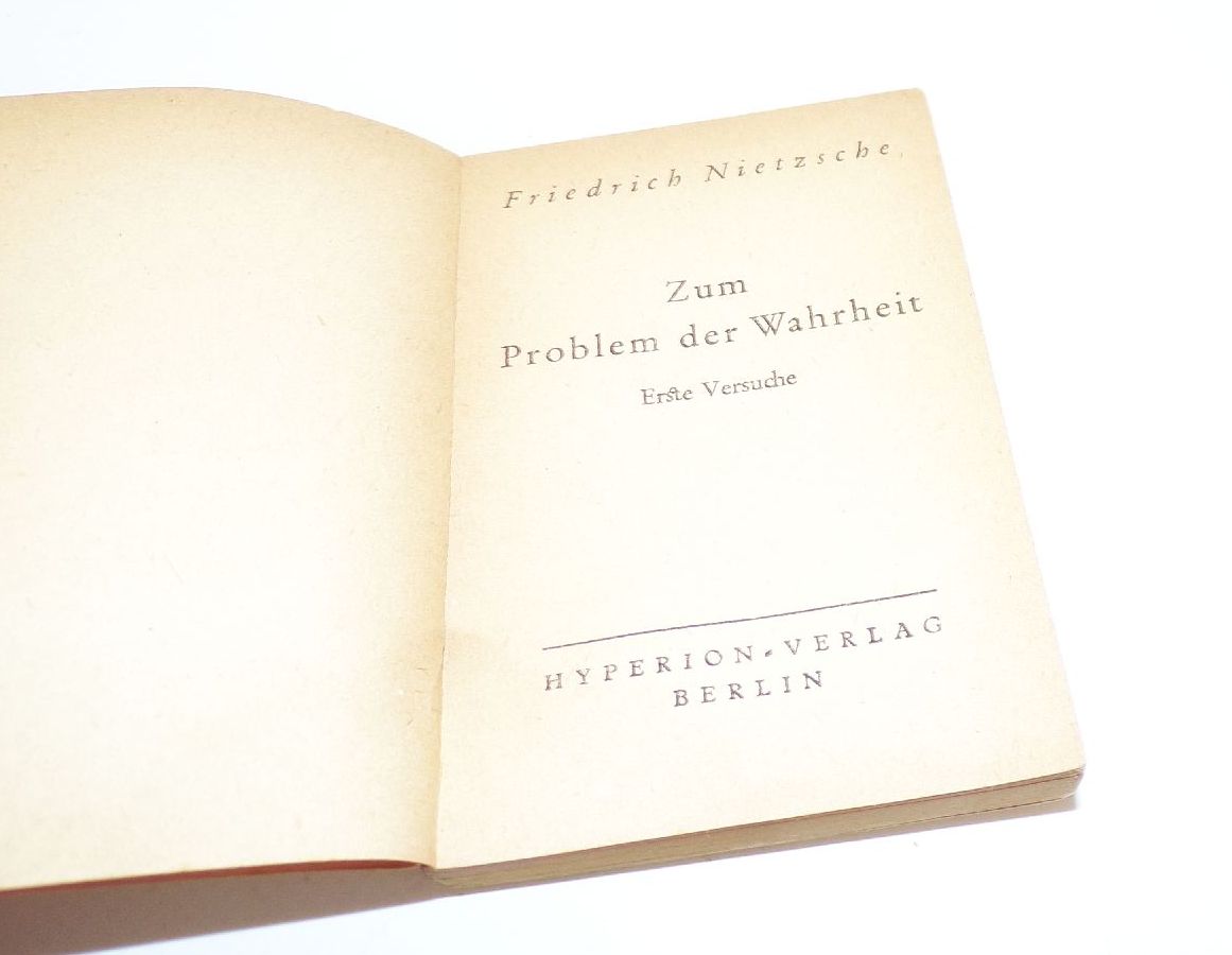 Hyperion Verlag Mini Bücher Nietzsche Zum Problem der Wahrheit Schopenhauer Über den Tod