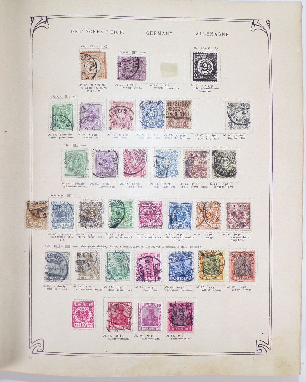 Schwaneberger Vordruck Alben Band 1 und 2 mit Briefmarken 