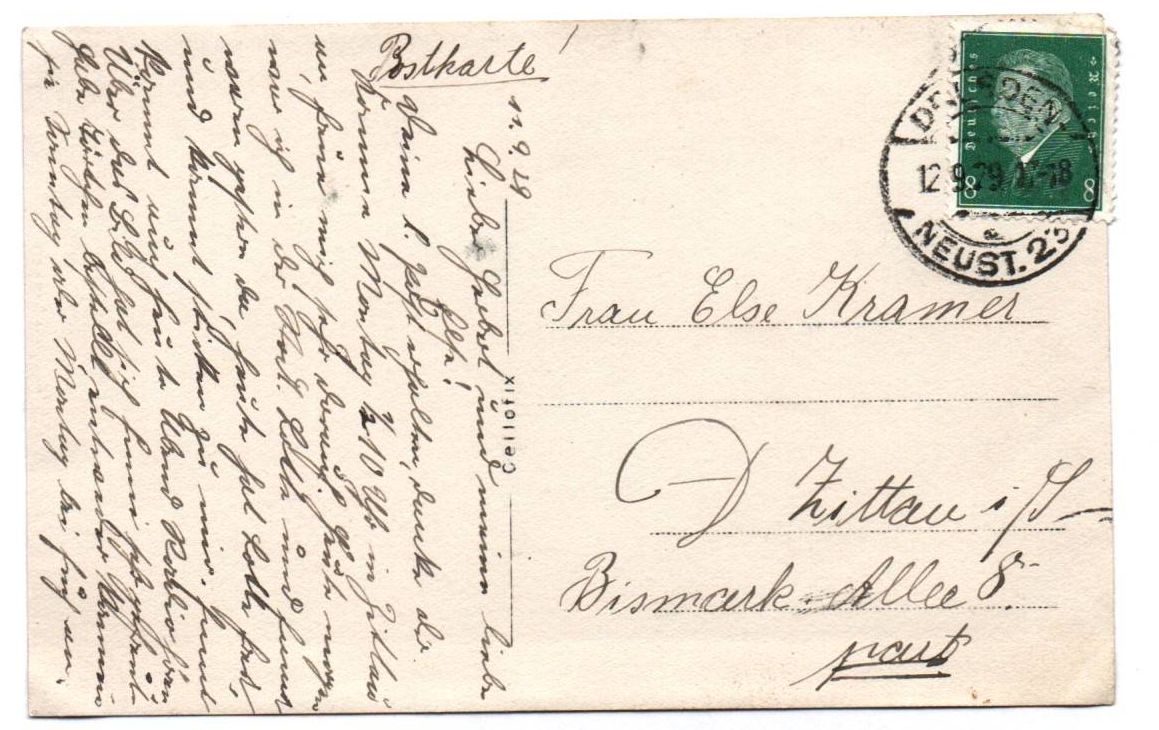 Foto Ak Dresden Trachenberge Pieschen Wohnhaus 1929 Foto Ak Dresden Trachenberge Pieschen Wohnhaus 1929