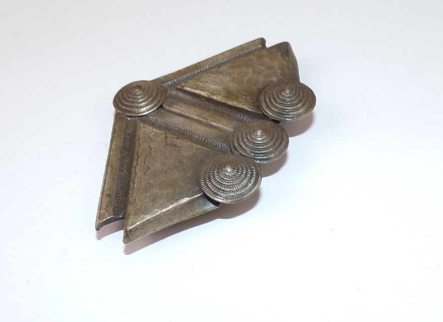 Art Deco Schalclip Tuchhalter Kubismus 1930 er Vintage Schalhalter 