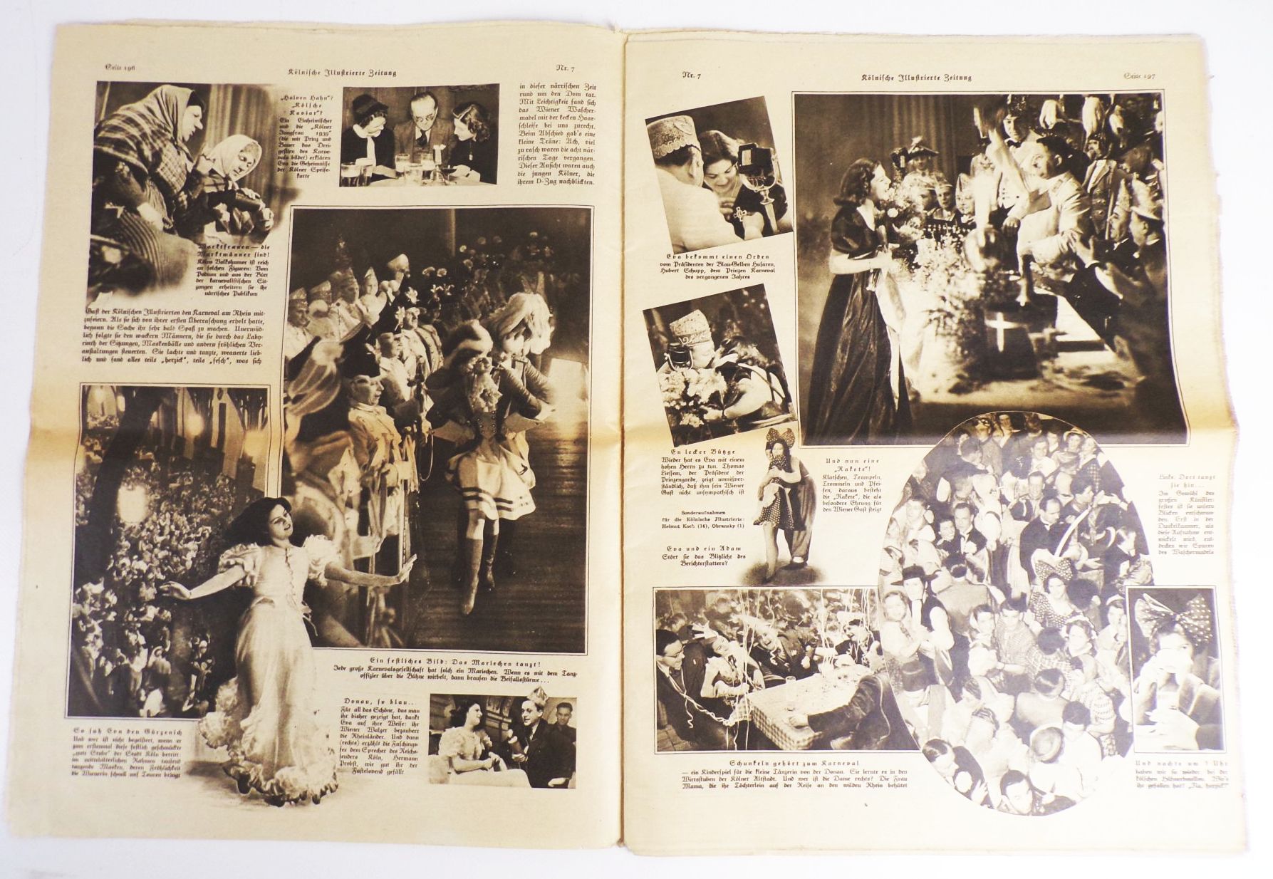 Kölnische Illustrierte Karneval Heft 1939 Köln Reklame Zeitung