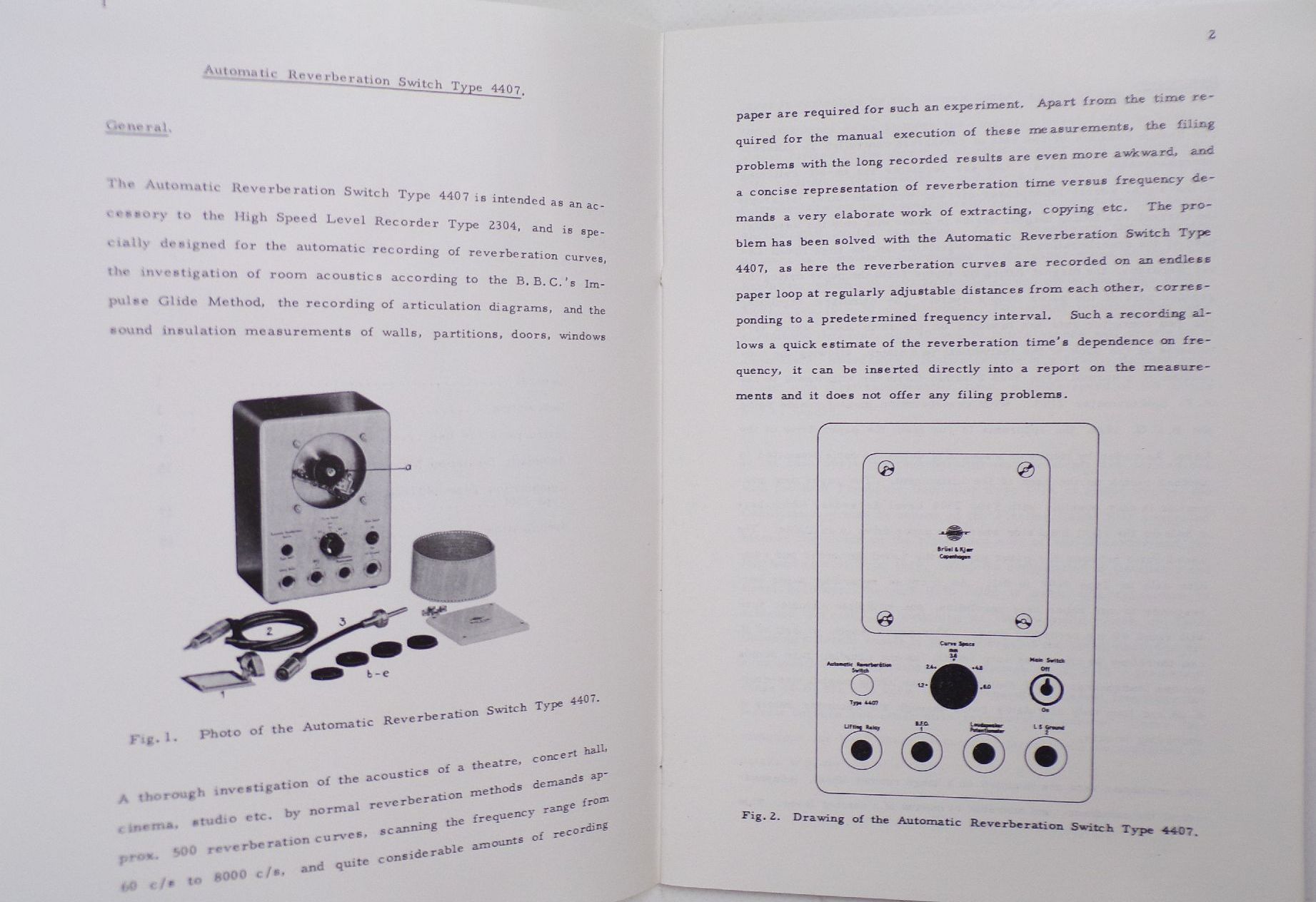 Brüel und Kjaer Katalog Anleitung 1957 Elektronische Messgeräte 