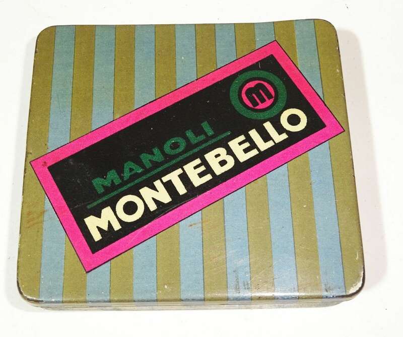 Manoli Montebello Berlin Zigarettendose 1920er Blechdose 