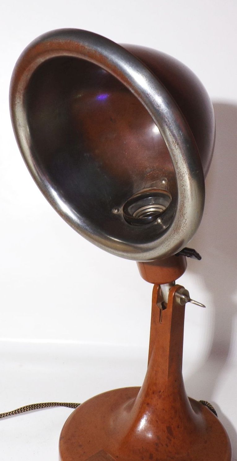 Alter Wärmestrahler Rotlicht Lampe E27 Bakelit Art Deco Leuchte 