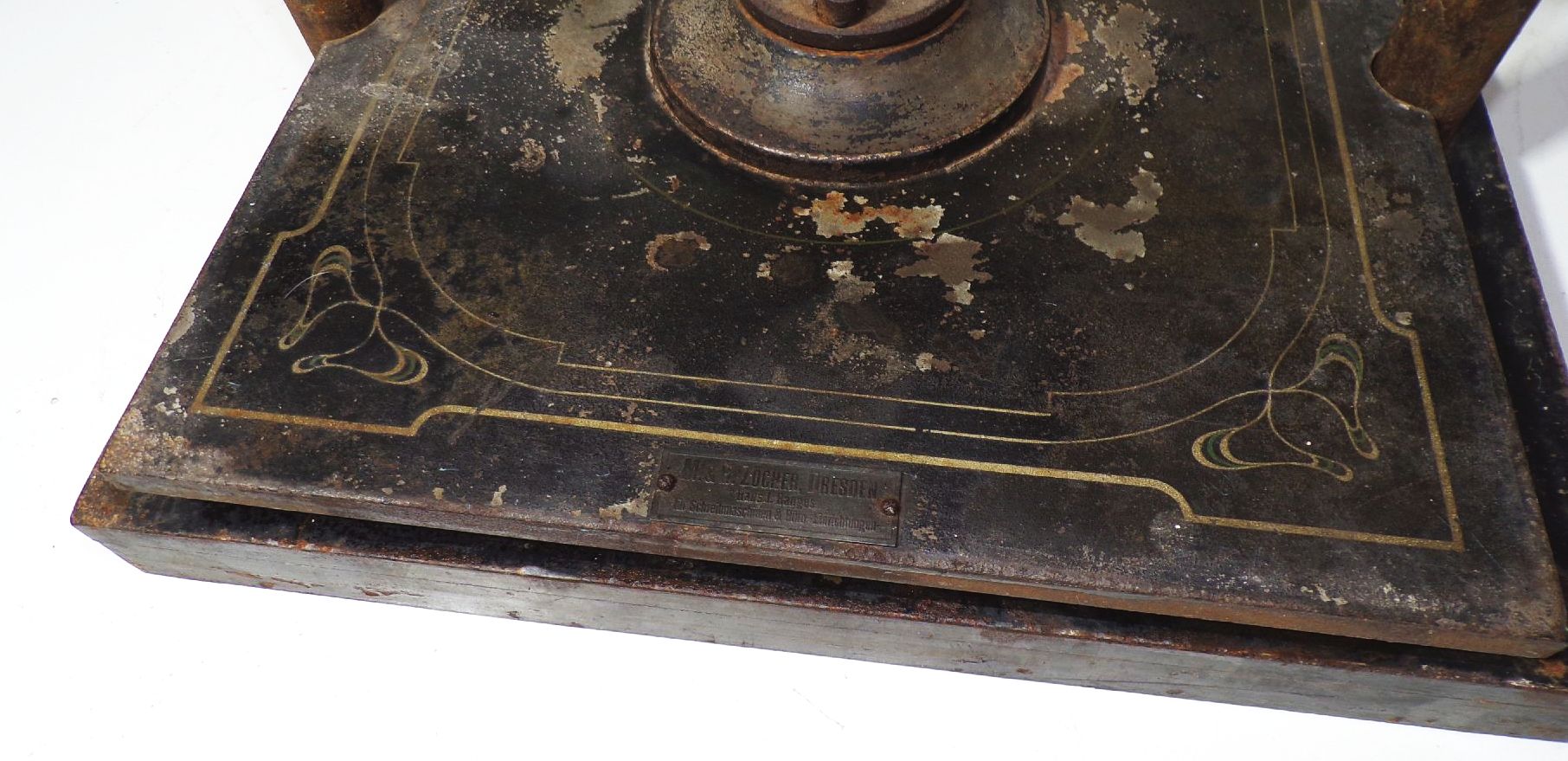 Alte Buchpresse Spindelpresse Buchdruckpresse