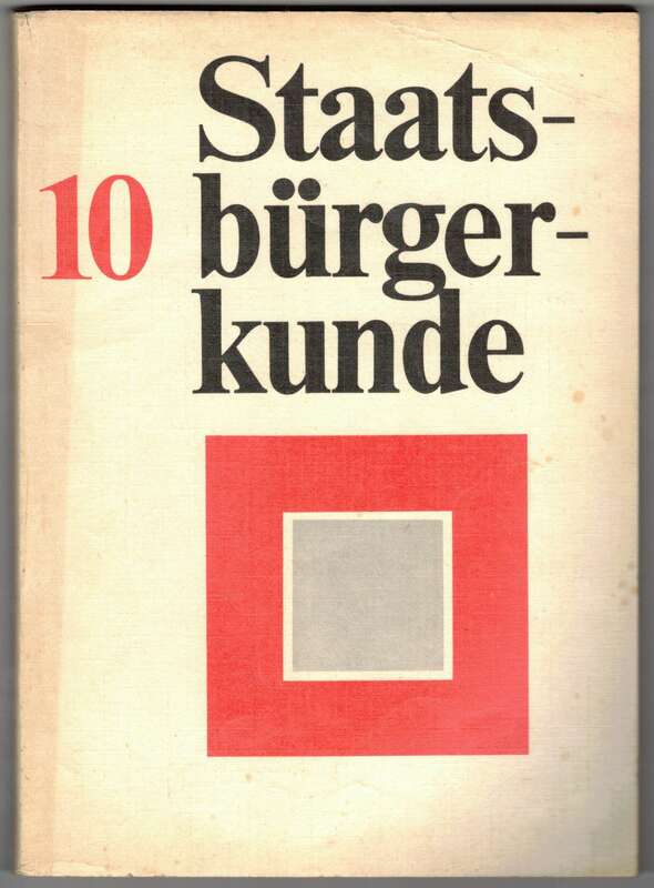 DDR Schulbuch Staatsbürgerkunde 10  1982 ! 