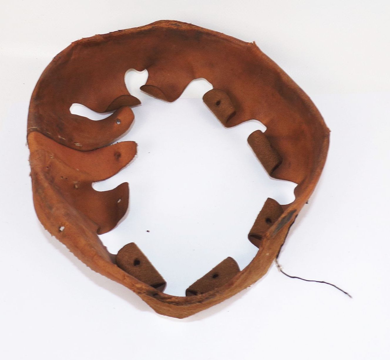 Altes Leder Innenfutter für Stahlhelm Helm Größe 54 wohl Wehrmacht