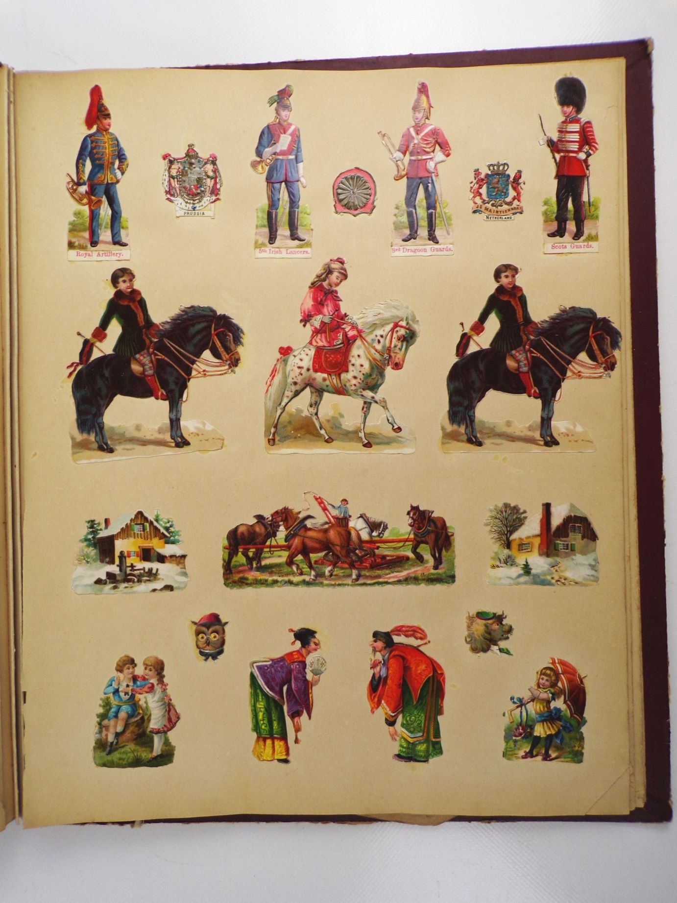 Konvolut alte Oblaten Glanzbilder um 1900 scraps