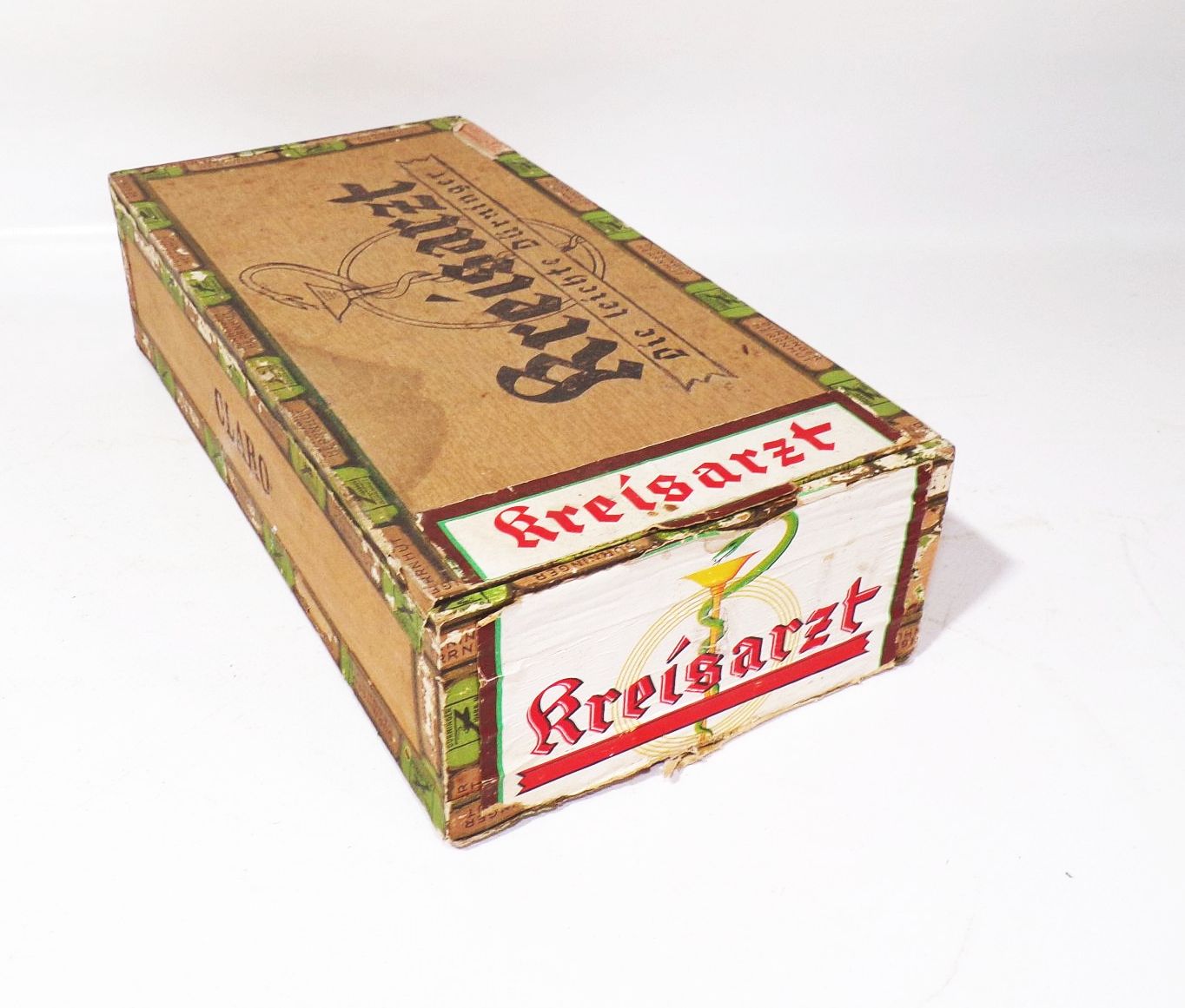 Alte Zigarrenkiste Kreisarzt Dürninger Herrnhut 1930er Sammler Deko