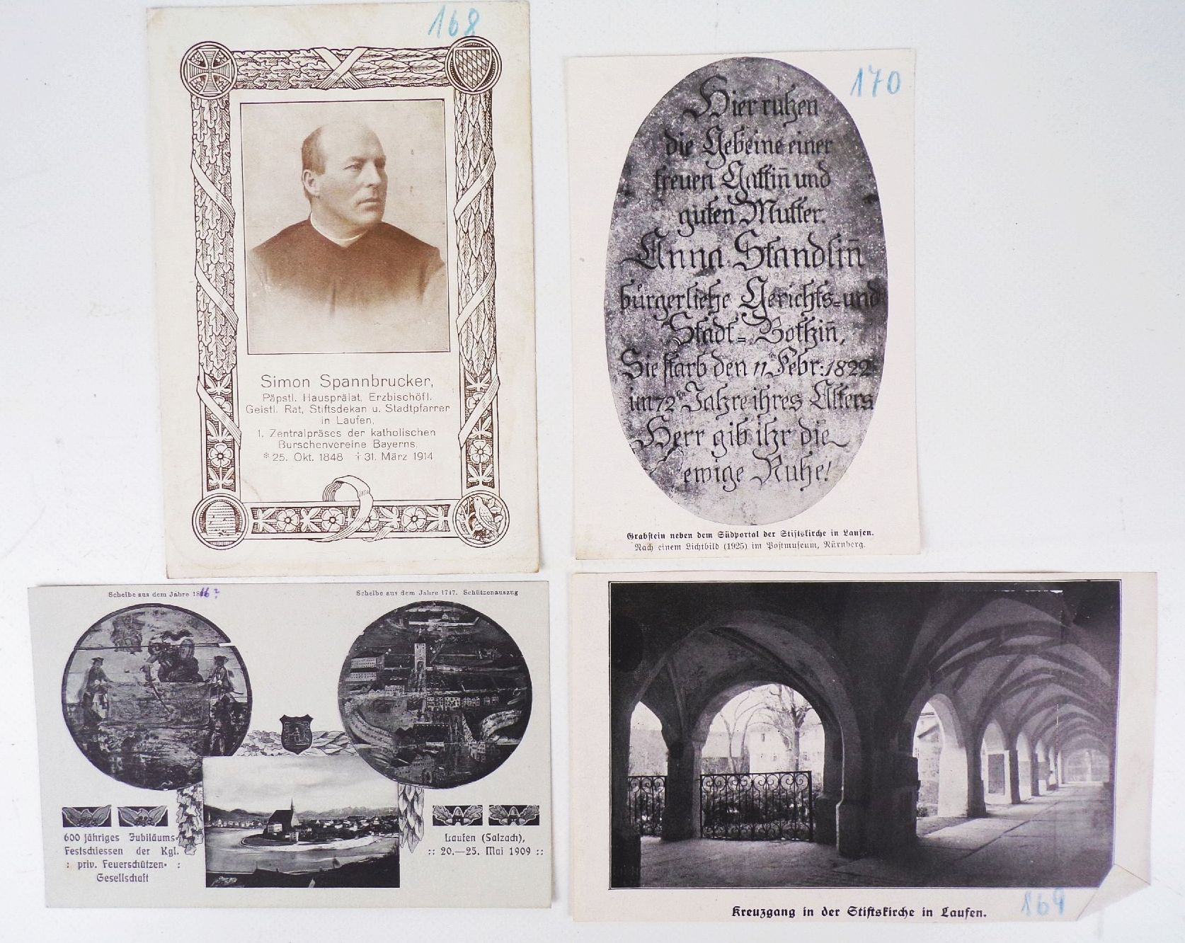 Laufen a d Salzach Feuerschützengesellschaft Plakat 1906 Fotos Papiere Nachlass