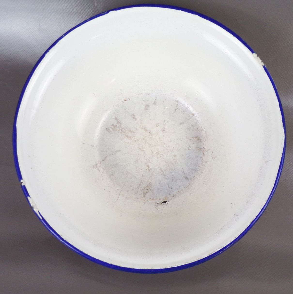 Alte Emaille Schüssel Pflanzschale blau weiß Email Alte Emaille Schüssel Pflanzschale blau weiß Email