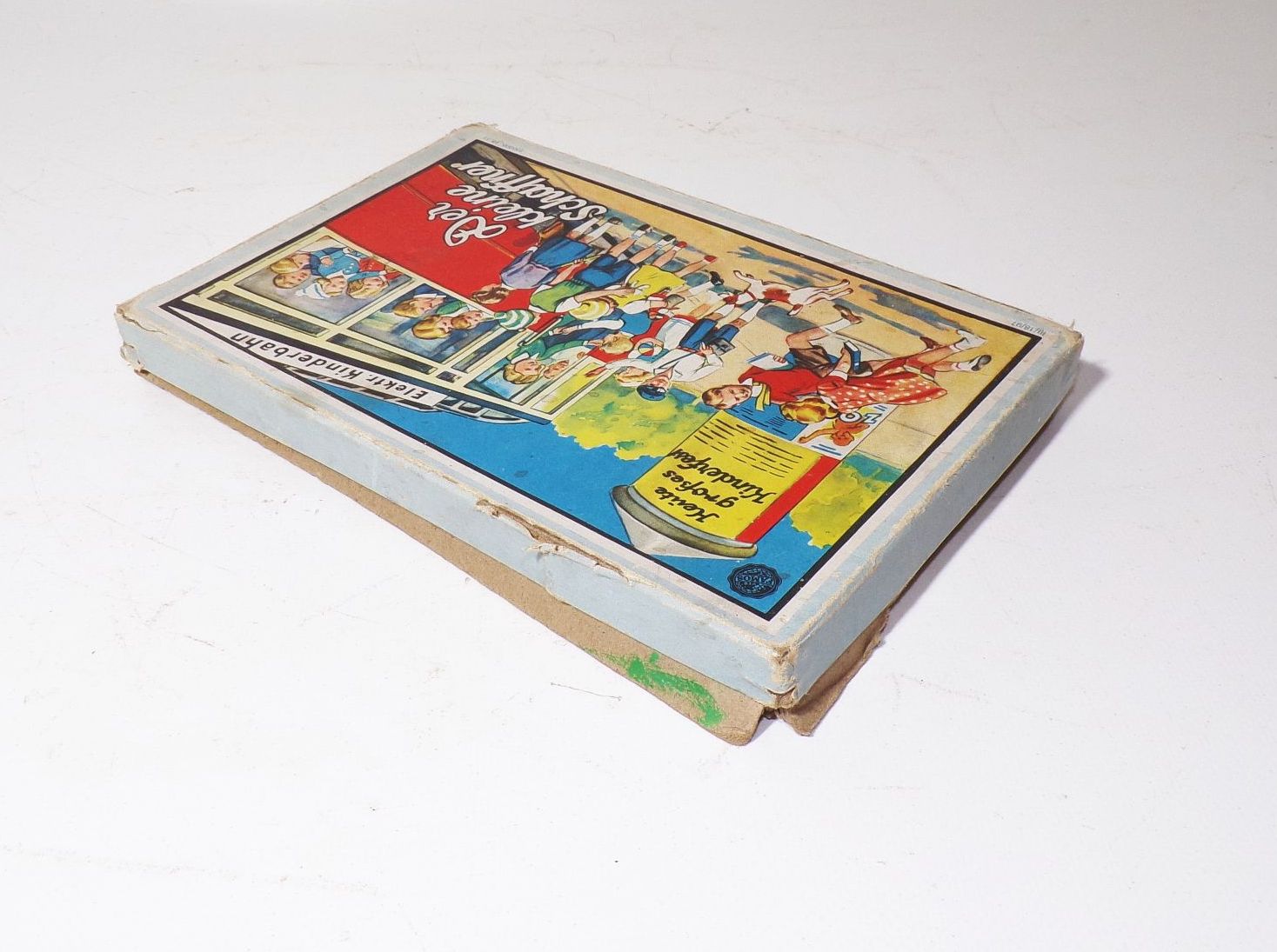 Alte Schachtel Der kleine Schaffner Elektrische Kinderbahn Famos Straßenbahn Deko