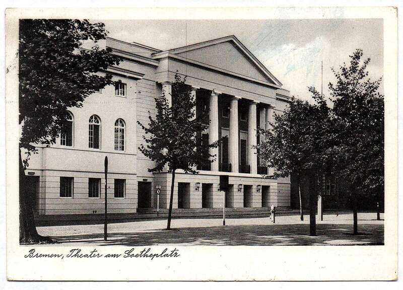 Ak Bremen Theater am Goehteplatz 1951