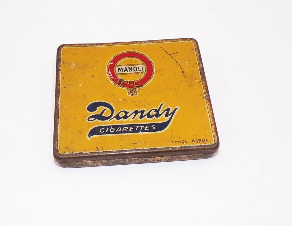 Alte Manoli Blechdose Dandy Cigarettes 