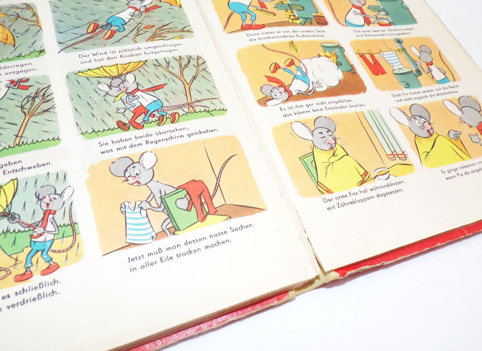 Fix und Fax Lustige Mäuseabenteuer Jürgen Kieser 1965 Atze Rot Buch Fix und Fax Lustige Mäuseabenteuer Jürgen Kieser 1965 Atze Rot Buch