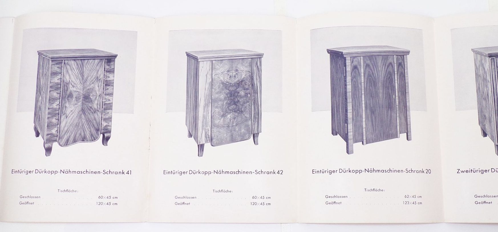 Dürkopp Nähmaschine Prospekt 1930er Duerkopp Druck