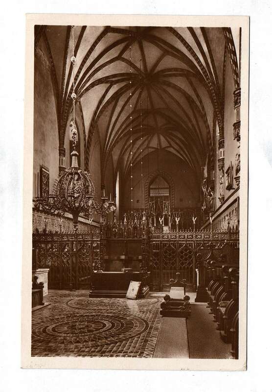 Ak Foto Marienburg Westpreussen Marienkirche im Hochschloss Blick nach Westen 1928