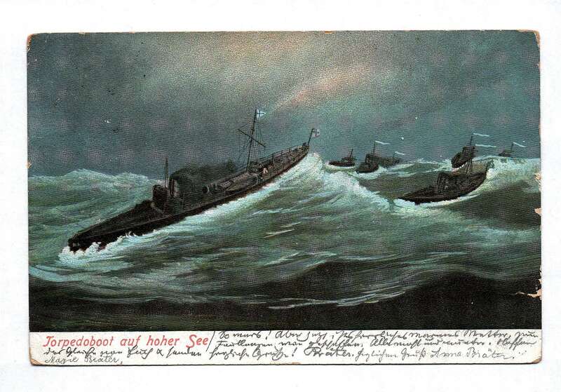 Ak Torpedoboot auf hoher See 1903