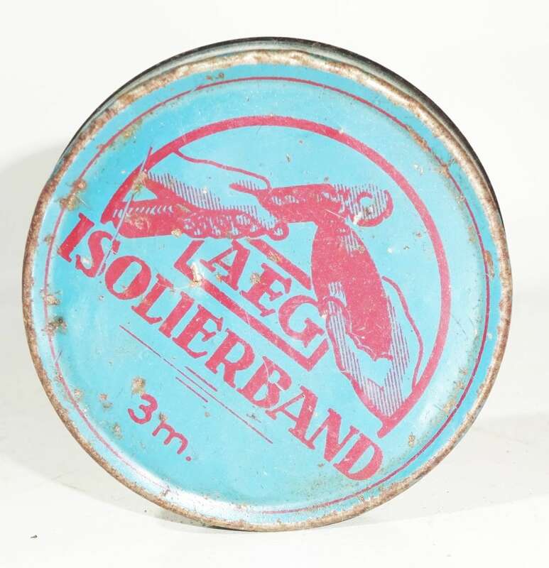 Alte Blechdose AEG Isolierband Reklame Laden Deko Sammler