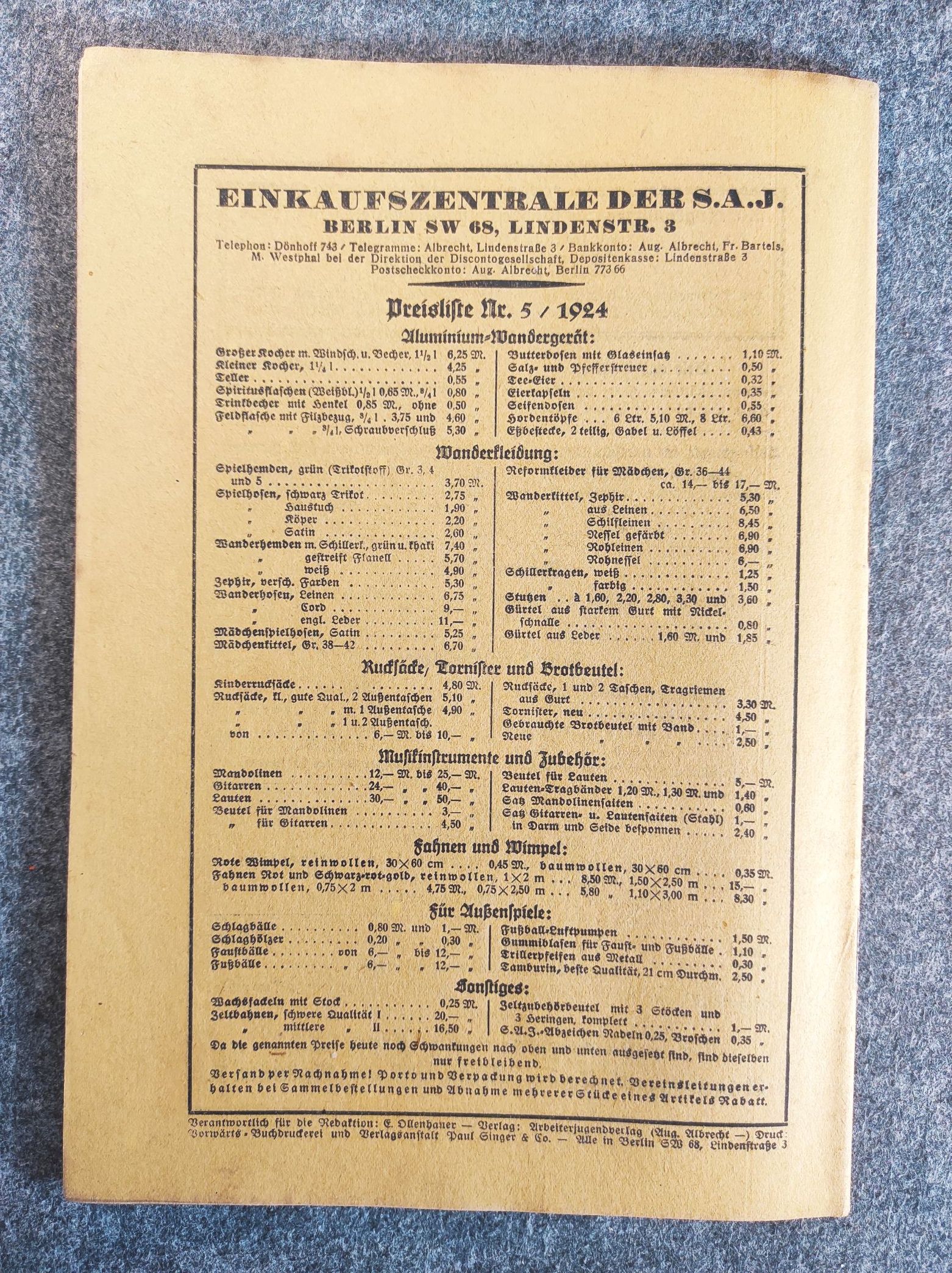 Arbeiter Jugend Heft 5 Aufruf zum ersten Mai 16 Jahrgang 1924 Arbeiter Jugend Heft 5 Aufruf zum ersten Mai 16 Jahrgang 1924