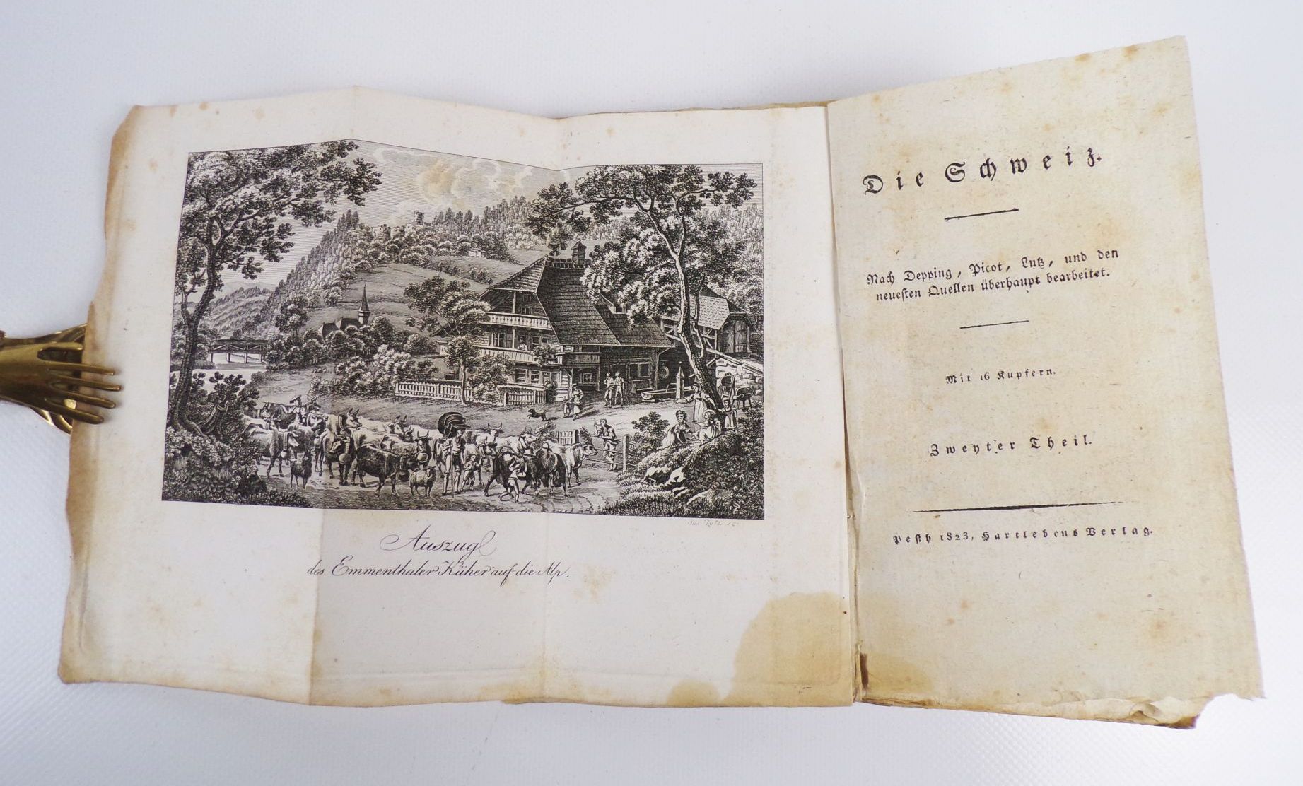 Miniaturgemälde aus der Länder und Völkerkunde 3 Schweiz 1823