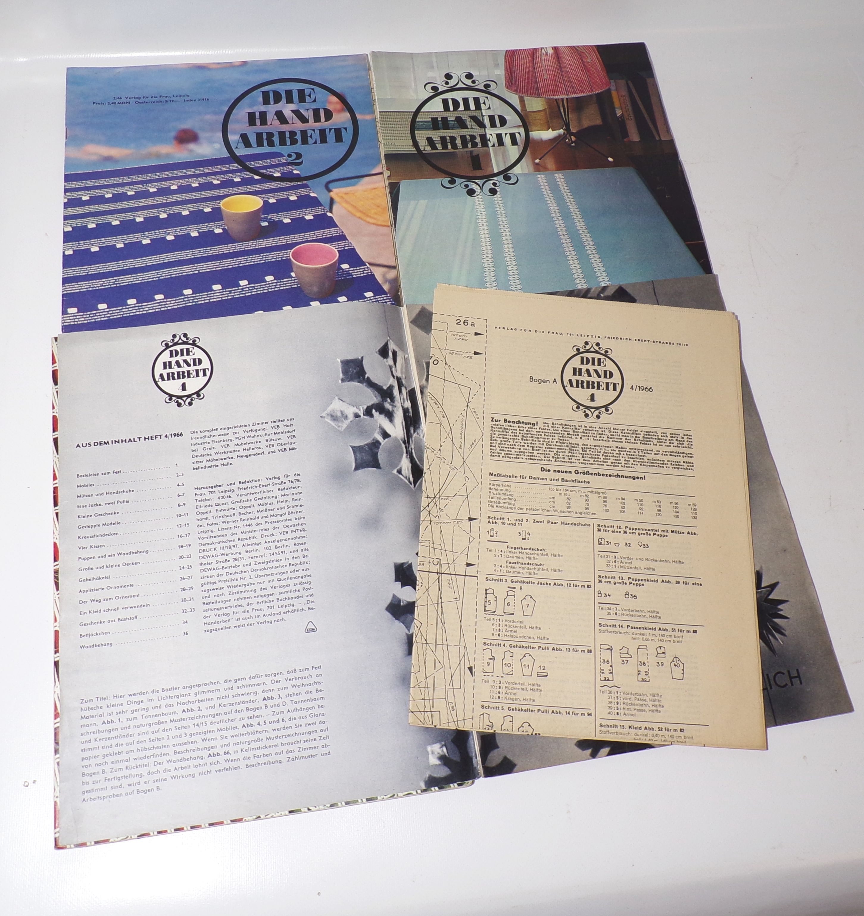 Die Handarbeit DDR Zeitschrift kompletter Jahrgang 1966