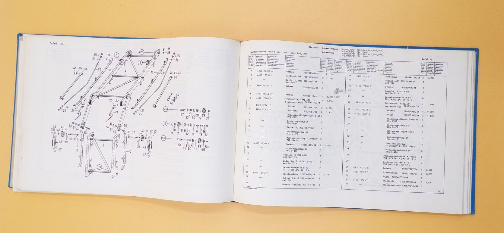 Ersatzteilkatalog Kartoffelroder E684 Fortschritt Ausgabe 1988 Original DDR