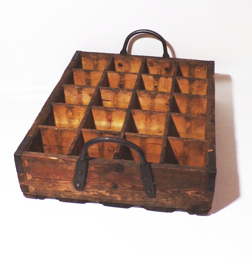 Bierkasten Holz Societäts Brauerei Zittau alter 20er verzapfter Holzbierkasten 