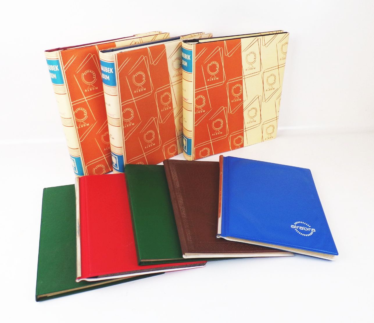 Konvolut Briefmarkenalben Schaubeck Vordruckalbum Leer Leeralben 