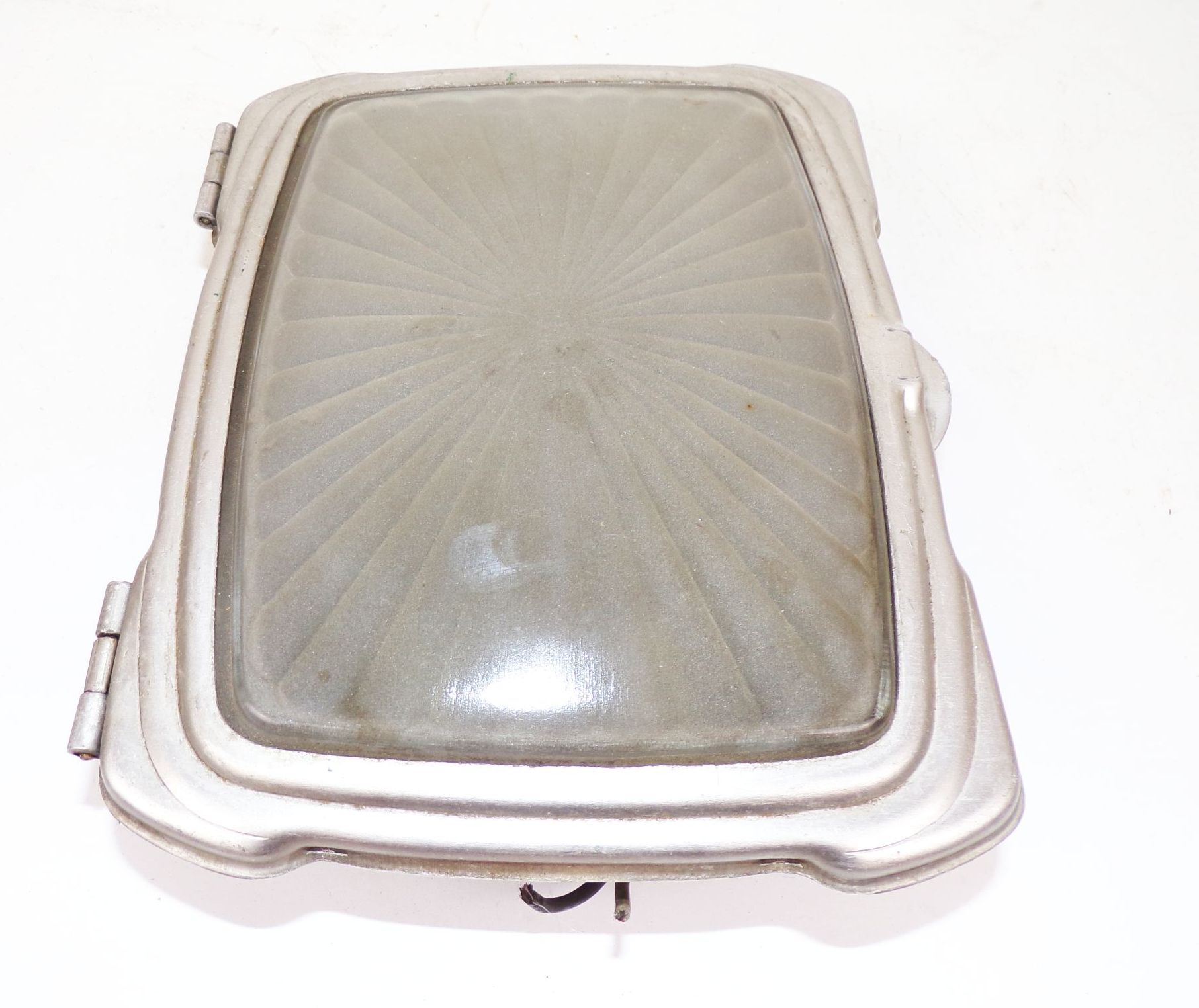 Oldtimer Innenraum Leuchte Lampe KFZ Alu Glas Cockpit Automobil Vorkrieg Oldtimer Innenraum Leuchte Lampe KFZ Alu Glas Cockpit Automobil Vorkrieg