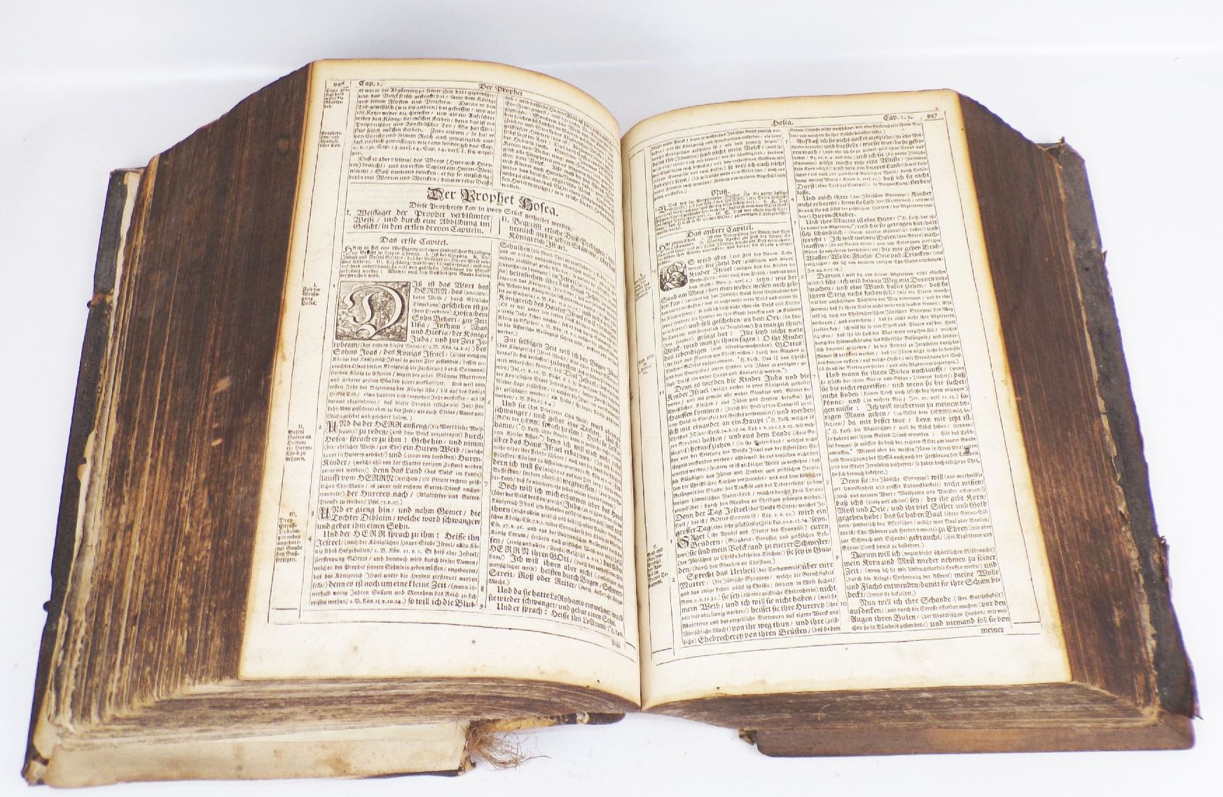 Bibel heilige Schrift Martin Luther 1703 Ledereinband 