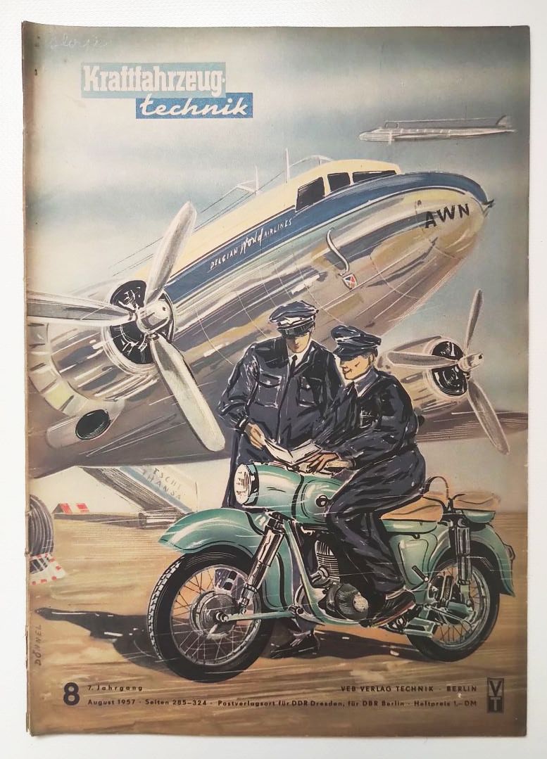KFT Zeitschrift 1957 Nr 8 Entwicklung Fahrzeugmotoren Kraftfahrzeugtechnik