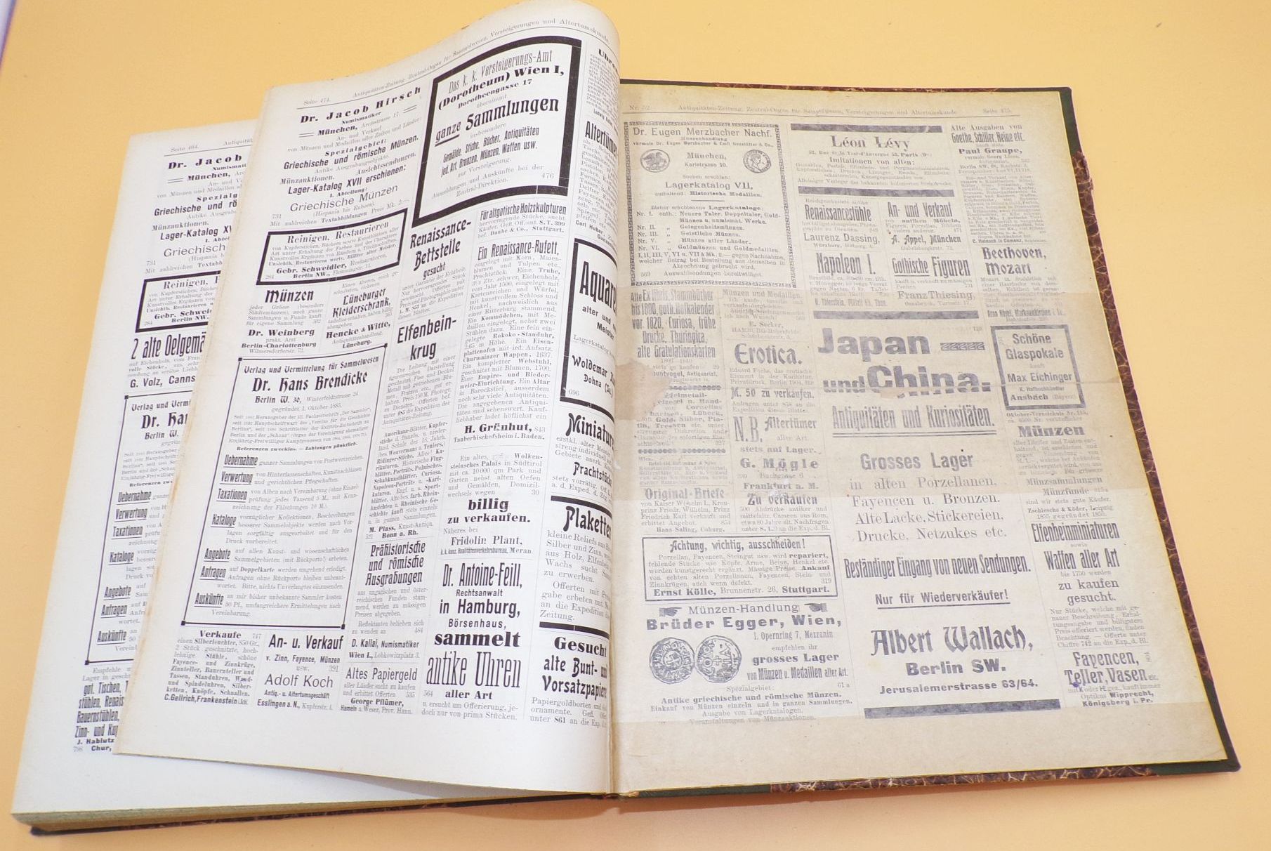 Antiquitäten Zeitung 1906 1907 gebundener Jahrgang Antiquitäten Zeitung 1906 1907 gebundener Jahrgang