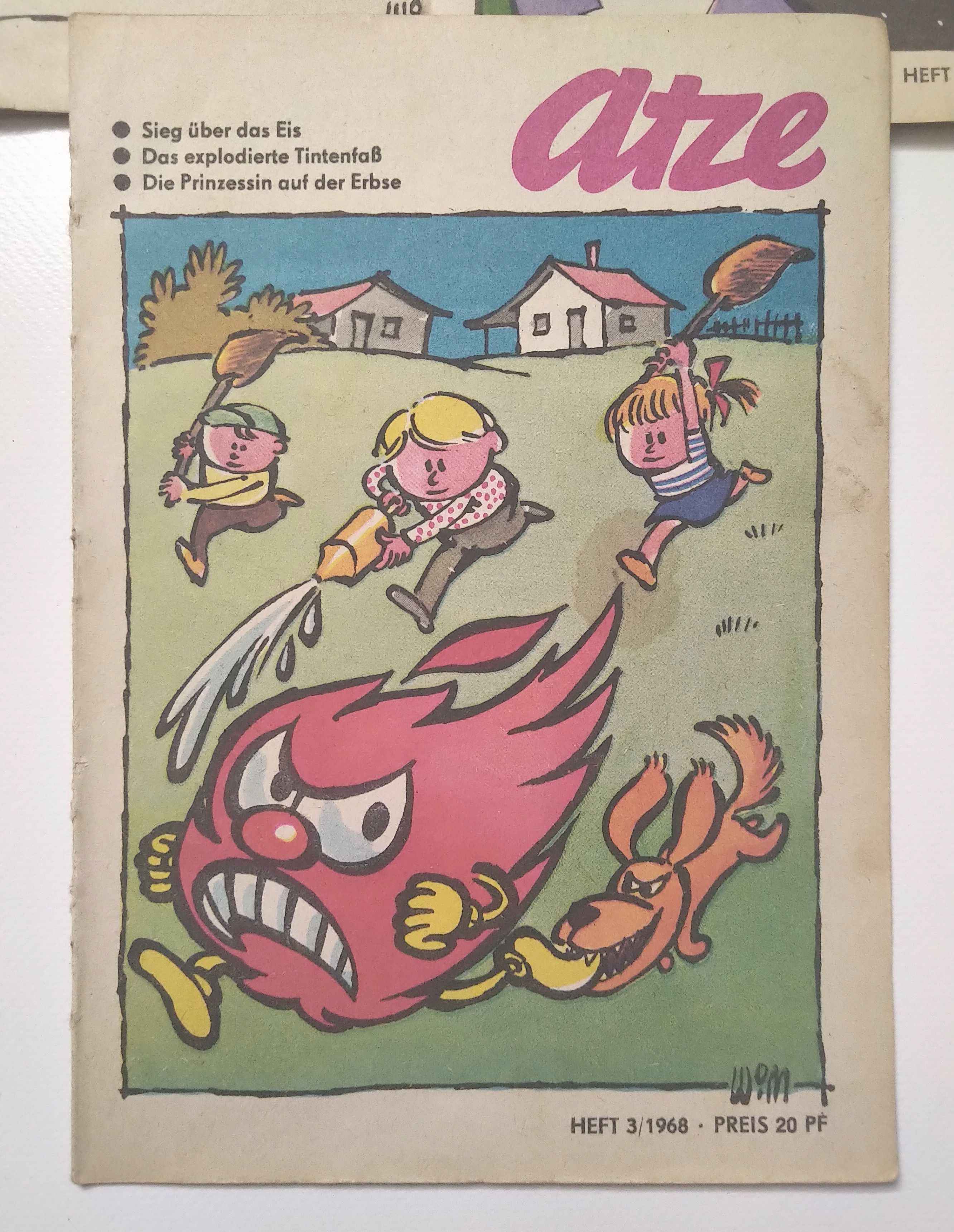 Jahrgang Atze 12 Hefte Kinder Comic DDR 1968 Jahrgang Atze 12 Hefte Kinder Comic DDR 1968