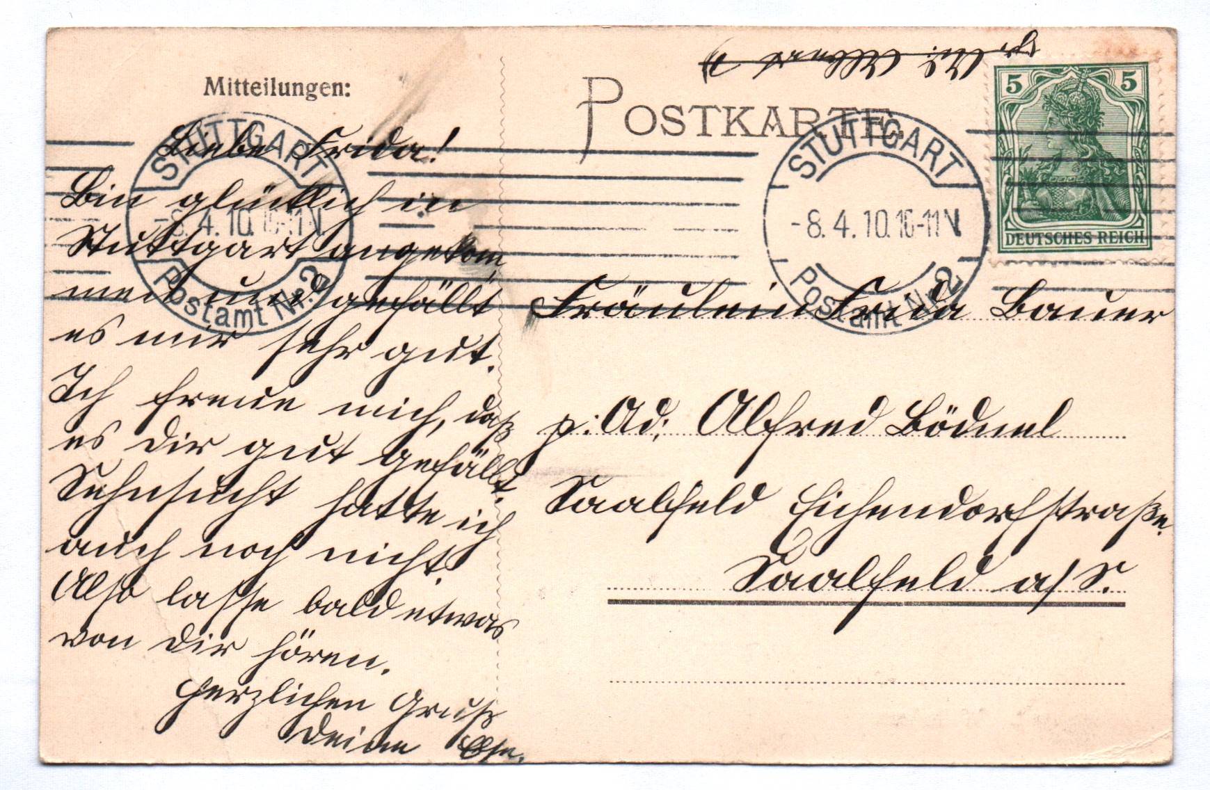 Ak Cannstatt Wilhelma 1910